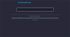 Desktop Screenshot of freedomdebt.org